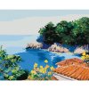 Diamondi Diamantové maľovanie - LETNÝ DOM V ZÁTOKE Rámovanie: bez rámu a bez vypnutia plátna, Rozmer: 40x50 cm