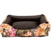 Golden Dog Štvorcový pelech pre psa Golden Dog XL 25 x 110 x 85cm- kvety
