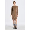 ŠATY GANT SUPERFINE LAMBSWOOL DRESS MOLE BROWN