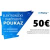 Elektronický darčekový poukaz hodnota: 50€