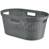 Curver® Kôš INFINITY RECYCLED 40L, antracit, 59x39x27 cm, na bielizeň, prádlo