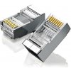 Ugreen 10x RJ45 8P8C UTP konektory pre Cat 6/Cat 5/Cat 5e káble - Strieborná HR32996