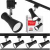 Sada koľajnicového osvetlenia 4x GU10 lampa lišta 1m ČIERNA Koľajnicový systém LED