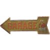 Ceduľa Garage 46x16 cm Plechová tabuľa