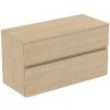 Ideal Standard Finesse - Umývadlová skrinka, 100x44x56 cm, 2 zásuvky, biely dub E3424US