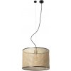FARO Barcelona | FARO 64314-49 - Luster na lanku MAMBO 1xE27/15W/230V pr. 45 cm ratan/čierna | FA64314-49