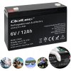 AKUMULÁTOR 6V 12AH QOLTEC LONGLIFE VRLA BEZÚDRŽBOVÝ PRE VÁHY, UPS, HRAČKY