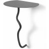Ferm Living Nástenný stolík Curvature, black brass