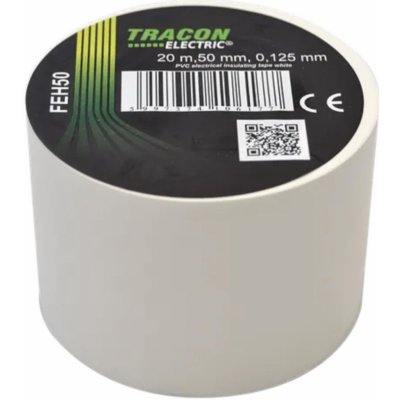 Tracon electric Páska izolačná 50 mm x 20 m biela