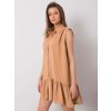 Dámske šaty 341-SK-5183.09 camel Farba: Béžová, Veľkosť: L