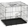 Chovateľská klietka pre zvieratá - skladacia - 50 x 42 x 34 cm - XS - čierna