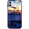 TopQ Zadný silikónový kryt DARK na iPhone 11 Hockey Sunset