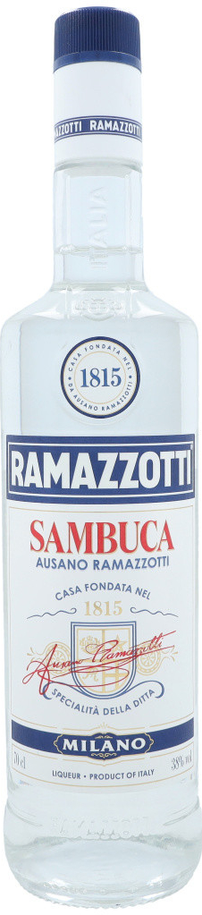 Ramazzotti Sambuca 38% 0,7 l (čistá fľaša)