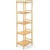 G21 Bambusový regál, 5 políc, 5 poschodí
