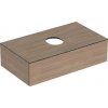Geberit VariForm - Umývadlová skrinka, 90x51x24 cm, 1 zásuvka, zápachový uzáver, dub 501.169.00.1
