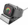 Swissten hliníkový stojan pre Apple watch, strieborný 25005100