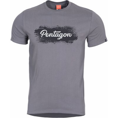 Pentagon Ageron Grunge tričko s potlačou wolf grey