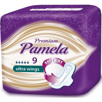 Pamela Premium Ultra Wings hygienické vložky s krídelkami 9 ks