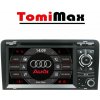 TomiMax AUDI A3 Android 14 autorádio s WIFI, GPS, USB, BT HW výbava: 8 Core 6GB+128GB HIGH