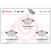 Sada brzdových platničiek, vždy 4 kusy v sade BREMBO P 85 037 (P85037)