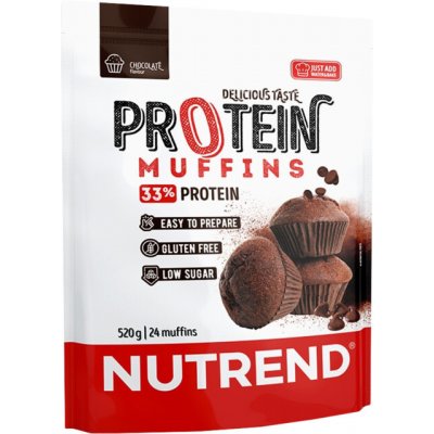 Nutrend Protein Muffins 520 g, čokoláda