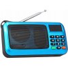 MINI RÁDIO MALÉ VRECKOVÉ FM S BATERKOU A DISPLEJOM, MODRÉ