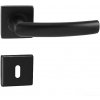 Dverové kovanie MP Esso - HR (BS - Čierna matná), kľučka-kľučka, WC kľúč, MP BS (čierna mat)