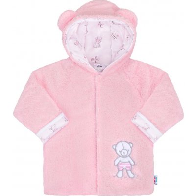 Zimný kabátik New Baby Nice Bear ružový, veľ. 62 (3-6m)