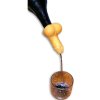 Diablo picante golden penis shaped straw