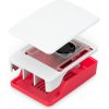 Puzdro Raspberry Pi 5 s chladičom, malinová/biela