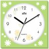 Nástenné hodiny MPM, 2972.41.YA - zelená svetlá, 25cm