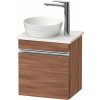 Duravit Sivida skrinka 40x32.5x44 cm závesná kúpeľňová skrinka pod umývadlo orech-chrómová SV4656L10790000