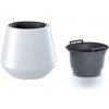Prosperplast Kvetináč s vložkou HERO biely 39,5cm