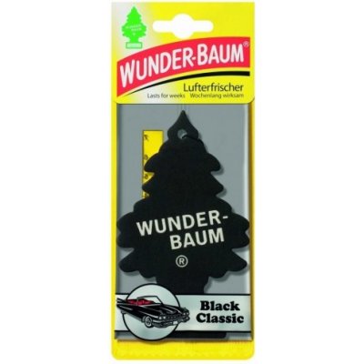 Papierový osviežovač vzduchu WUNDER-BAUM BLACK CLASSIC 5g