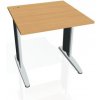 Pracovný stôl Flex, 80x75,5x80 cm, buk/kov