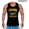 Pánske tielko RANGER® - motív Rybárčenie 02 Žltá 3XL
