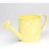 VÁZA KRHLA MALÁ KOV ŽLTÝ VEĽKÉ BODKY V:13x13CM SUPER CENA!