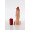 Twisted Beast Hicks Dildo Realistic Tan XL prémiové silikónové dildo s prísavkou 34,5 x 5,7–8,8 cm