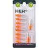 HERO Doplnkové balenie medzizubných kefiek 0,8 mm oranžové 10 ks