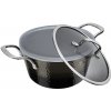 BERLINGERHAUS Kastrol s poklicí s titanovým povrchem 24 cm Shine Basalt Collection BH-6653