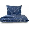 Kvalitex Obliečky Nordic Collection 1 + 2, 240 × 200, 70 × 90 cm Grid modré