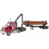 Metal Earth Luxusná oceľová stavebnica Western Star 4900 Log Truck s návesom (502969)