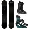 Raven Pure black snowboard + Gravity Drift steel green viazanie + Gravity Void black/grey topánky - 148 cm + XL (EU 46-48)