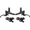 Set hydr. bŕzd XT I-M8100 predná + zadná čierna Post Mount 1000+1700mm, had.+plat