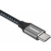 PremiumCord Kábel USB 3.2 Gen 1 USB-C male - USB-C male, bavlnený oplet, 1,5m ku31ct15