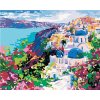 Zuty – Maľovanie Podľa Čísel – Santorini, 40 × 50 cm, Plátno + Rám 8596530109495