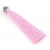 Strapec s kamienkami - dĺžka 70 mm - ružová - 1 ks