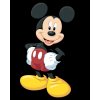ZUTY Maľovanie podľa čísel - MICKEY MOUSE NA ČIERNOM POZADÍ Rámovanie: bez rámu a bez vypnutia plátna, Rozmer: 80x100 cm