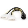 Gembird CC-PSU-6 Kabel napájecí interní 1x 5,25``(F) - 1x 5,25``(M) + PCI Express 6pin