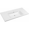 Aqualine ZUNO 100 keramické umývadlo nábytkové 100x45cm, biela 9100